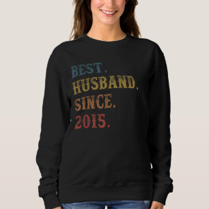 Retro Best Husband Seit 2015 7. Wedding Anivers Sweatshirt