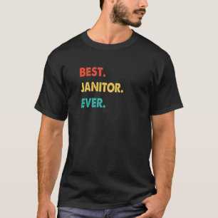 Retro Best Janitor jemals T-Shirt