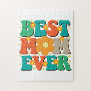 Retro Best Mama Ever Puzzle