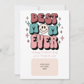 Retro Best Mom Ever Gift Card Holder Einladung (Vorderseite)