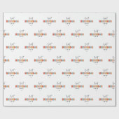 Retro Best Neighbour je Niedlich Geschenkpapier (Flach)