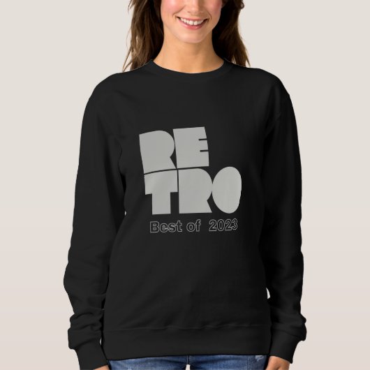 Retro Best of 2023 Sweatshirt (Vorderseite)