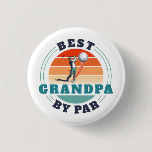 Retro Best Opa Par Custom Vaters Day Button