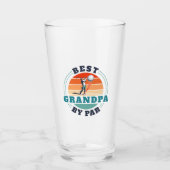 Retro Best Opa Par Custom Vaters Day Glas (Vorderseite)