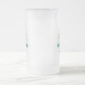 Retro Best Opa Par Custom Vaters Day Mattglas Bierglas (Mittel)