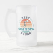 Retro Best Opa Par Custom Vaters Day Mattglas Bierglas (Links)