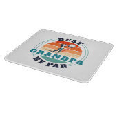 Retro Best Opa Par Custom Vaters Day Schneidebrett (Ecke)