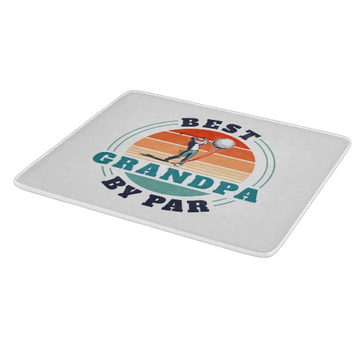 Retro Best Opa Par Custom Vaters Day Schneidebrett (Ecke)