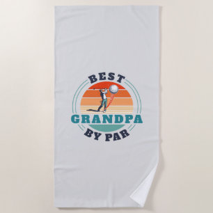 Retro Best Opa Par Custom Vaters Day Strandtuch
