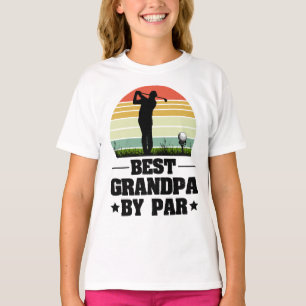 Retro Best Opa Par Golf Großeltern T-Shirt