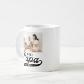 Retro Best Papa Ever Foto Kaffeetasse (Vorderseite Links)