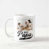 Retro Best Papa Ever Foto Kaffeetasse (Links)