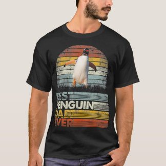Retro Best Pinguin Vater Ever Animals Lover T-Shirt