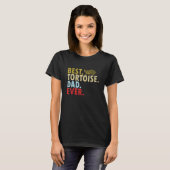 Retro Best Tortoise Vater Ever Turtle Eigentümer D T-Shirt (Vorne ganz)