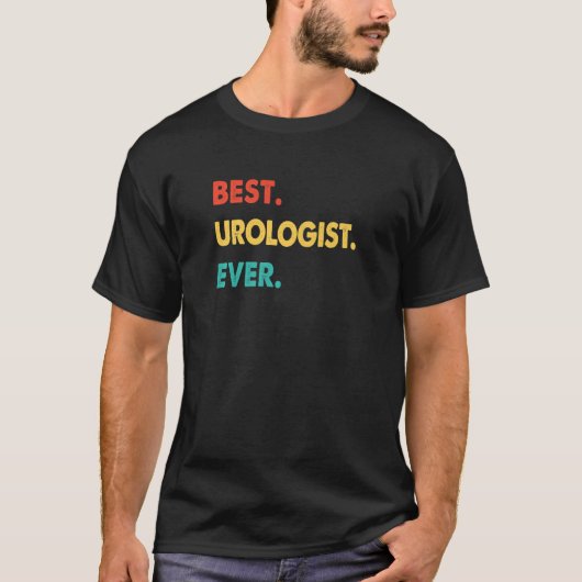 Retro Best Urologist Ever T-Shirt (Vorderseite)