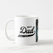 Retro Best Vater Ever Foto Kaffeetasse (Links)
