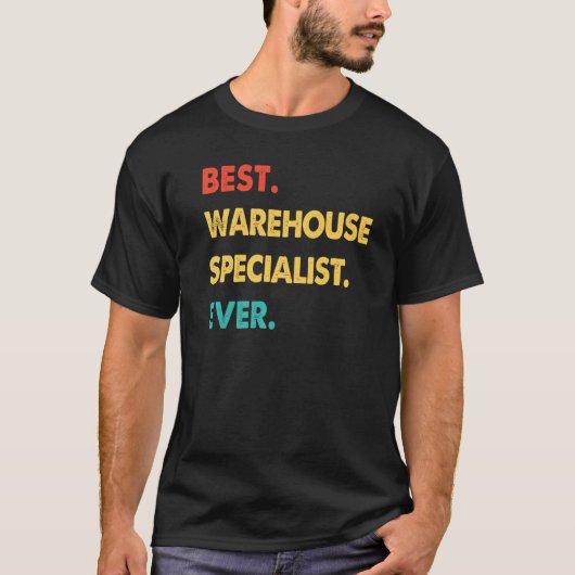 Retro Best Warehouse Specialist je T-Shirt (Vorderseite)