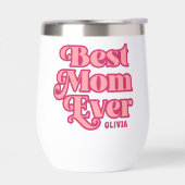 Retro Beste Mama je rosa Muttertagsgeschenk (Links)
