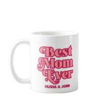 Retro Beste Mama je rosa Muttertagsgeschenk