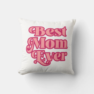 Retro Beste Mama je rosa Muttertagsgeschenk Kissen