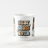 Retro Beste Mutter überhaupt 2 Foto Kaffeetasse (Mittel)