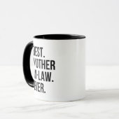 Retro Beste Schwiegermutter Aller Zeiten Muttertag Tasse (Vorderseite Links)
