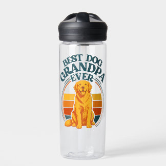 Retro Bester Hund Opa Aller Zeiten Golden Retrieve Trinkflasche