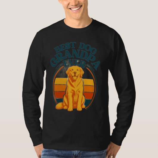Retro Bester Hund Opa Aller Zeiten pro T-Shirt (Vorderseite)