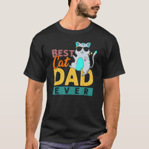 Retro Bester Katzenvater Aller Zeiten Kitty Daddy  T-Shirt