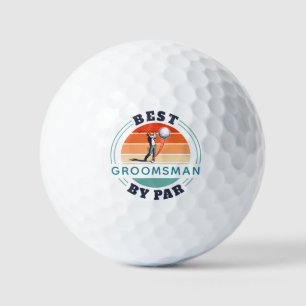Retro Bester Trauzeuge Von Par Custom Golfball