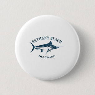 Retro Bethany Beach Delaware Vintages Fischerboot Button