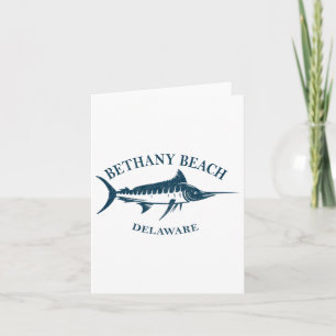 Retro Bethany Beach Delaware Vintages Fischerboot Karte