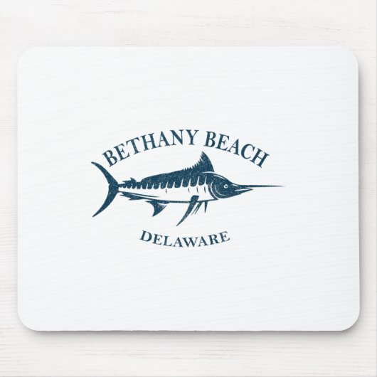 Retro Bethany Beach Delaware Vintages Fischerboot Mousepad (Vorne)
