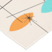 Retro bewegliche Muster-atomartischdecke Tischdecke (Schrägansicht)