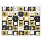 Retro bezaubernde Goldtischdecke Tischdecke (Vorderseite (Horizontal))