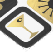 Retro bezaubernde Goldtischdecke Tischdecke (Schrägansicht)