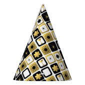 Retro bezaubernder GoldParty-Hut Partyhütchen (Links)