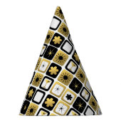 Retro bezaubernder GoldParty-Hut Partyhütchen (Rechts)