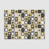 Retro bezauberndes Goldseidenpapier Seidenpapier (Vorderseite)