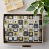 Retro bezauberndes Goldseidenpapier Seidenpapier (Geschenk)