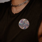 Retro Bi Vibes LGBTQ Stolz Pin Button