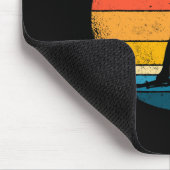 Retro Biathlon Design Langlauf-Biathle Mousepad (Ecke)