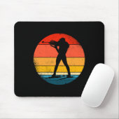 Retro Biathlon Design Langlauf-Biathle Mousepad (Mit Mouse)
