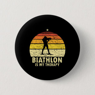 Retro Biathlon Wintersport Langlaufloipe Sh Button