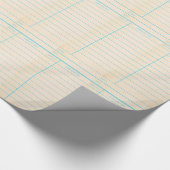 Retro Bibliotheks-Buch-Datums-passende Karte Geschenkpapier (Ecke)