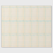 Retro Bibliotheks-Buch-Datums-passende Karte Geschenkpapier (Flach)