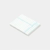 Retro Bibliotheks-Buch-Datums-passende Karte Post-it Klebezettel (angewinkelt)