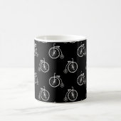 Retro Bicycle Seamless Pattern Kaffeetasse (Mittel)