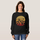 Retro Bicycle Vintage Sunset Mountain Bike Sweatshirt (Vorne ganz)