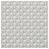 Retro Bicycles Fabric Muster mit CUSTOM BG FARBE Stoff (Muster)